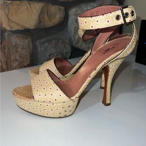 Alaïa Paris 2000's Half Platform Floral Sandals Size 6.5